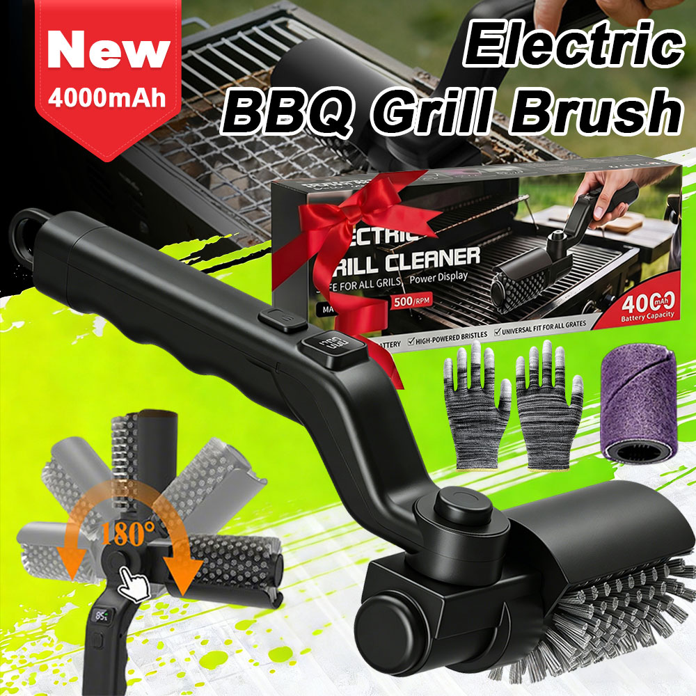 Outdoor Power Brush - Electric Grill Brush Cleaning BBQ Cleaner