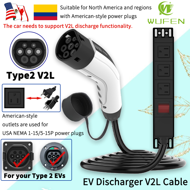 Power Switch Outdoor - WUFEN Portable Type 2 V2L Cable