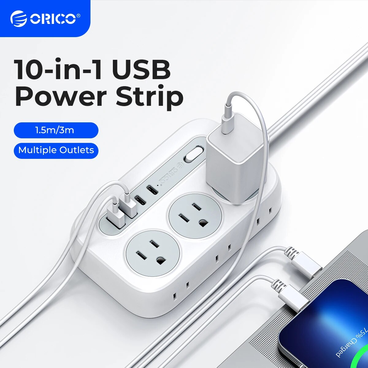 Outdoor Usb Power Strip - ORICO Multi-Size Extension Cord Power Strip