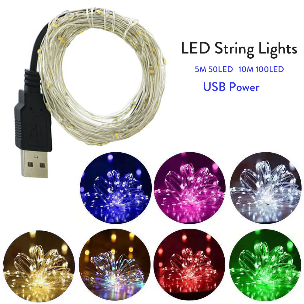 5M 50led 10M 100led USB Powere - Outdoor Usb Power Strip ulasan dan harga