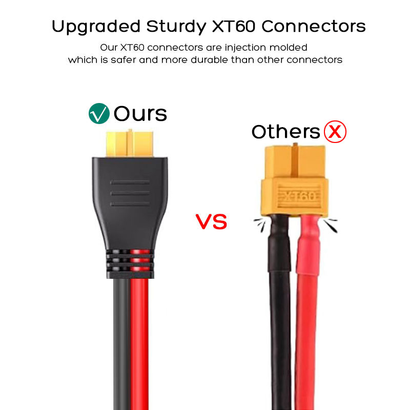 1.5m or 1m 14AWG Solar to XT60 - Outdoor Power Station ulasan dan harga