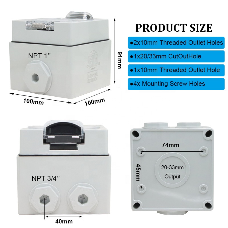 50 Amp Generator RV Power Inle - Outdoor Power Inlet Box ulasan dan harga