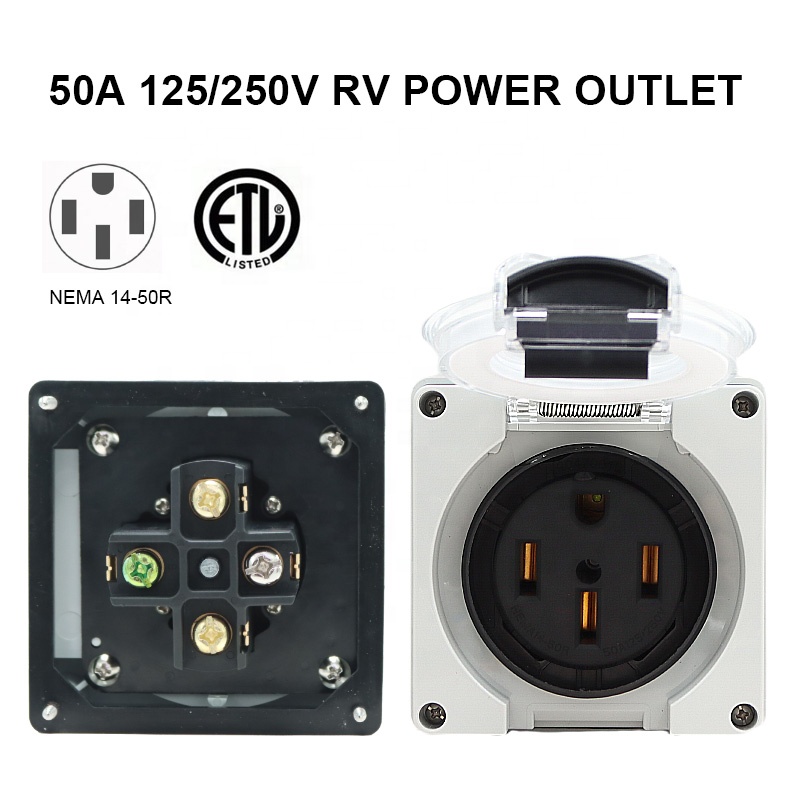 50 Amp Generator RV Power Inle - Outdoor Power Inlet Box ulasan dan harga