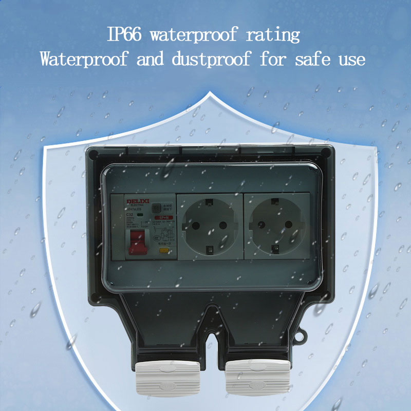 Outdoor Waterproof Socket 86 T - Power Switch Outdoor ulasan dan harga