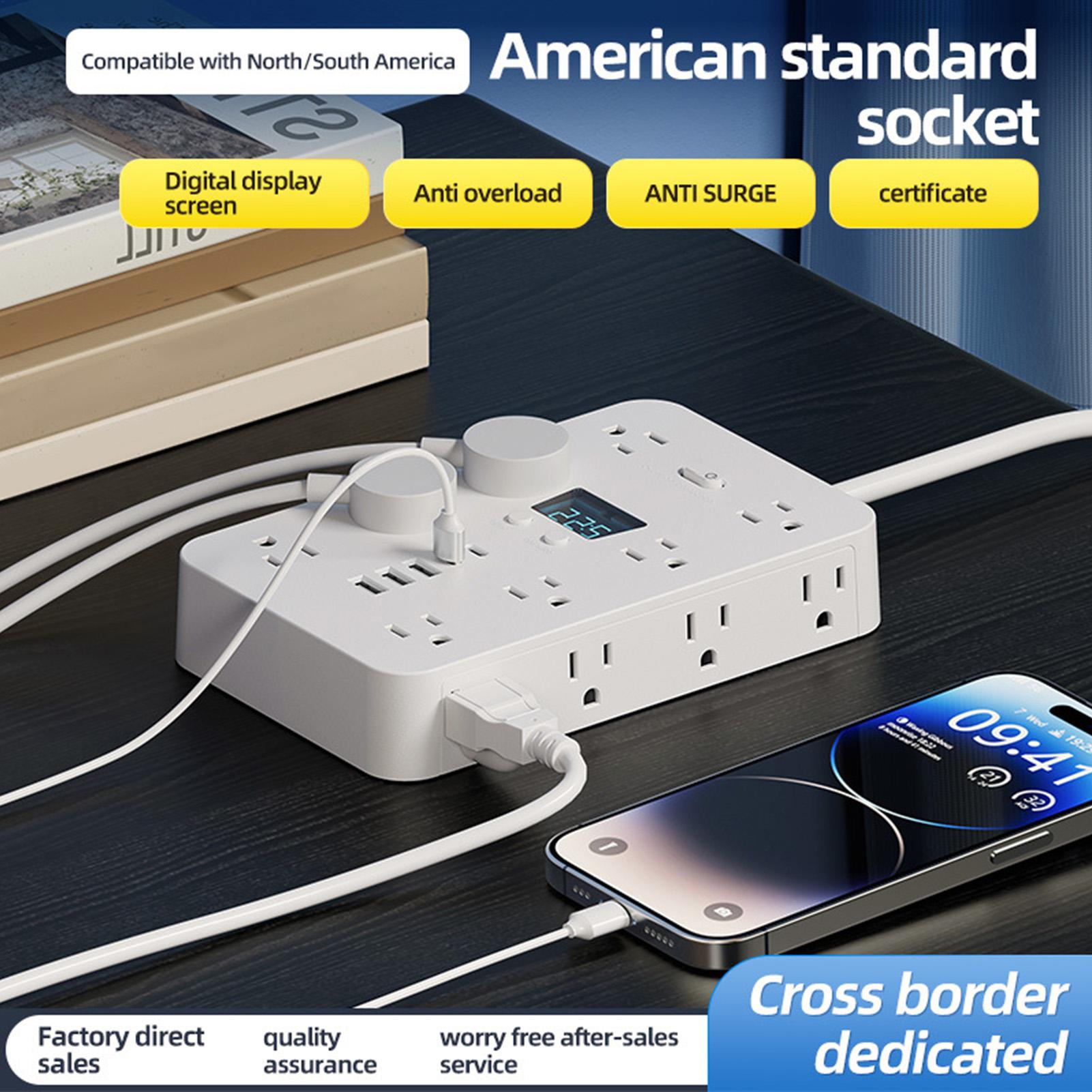 Flat Plug Energy Strip 11 AC O - Outdoor Usb Power Strip ulasan dan harga