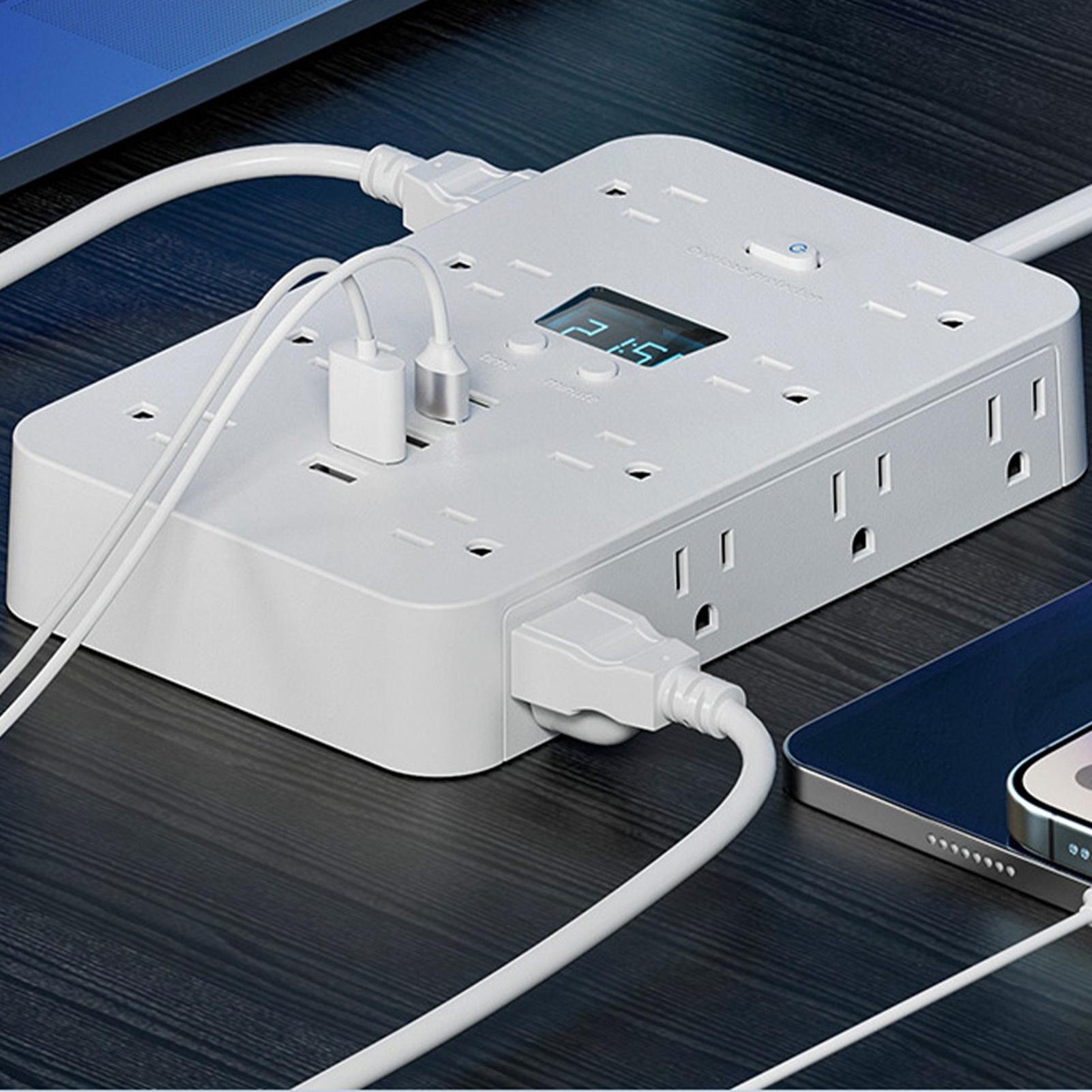 Flat Plug Energy Strip 11 AC O - Outdoor Usb Power Strip ulasan dan harga