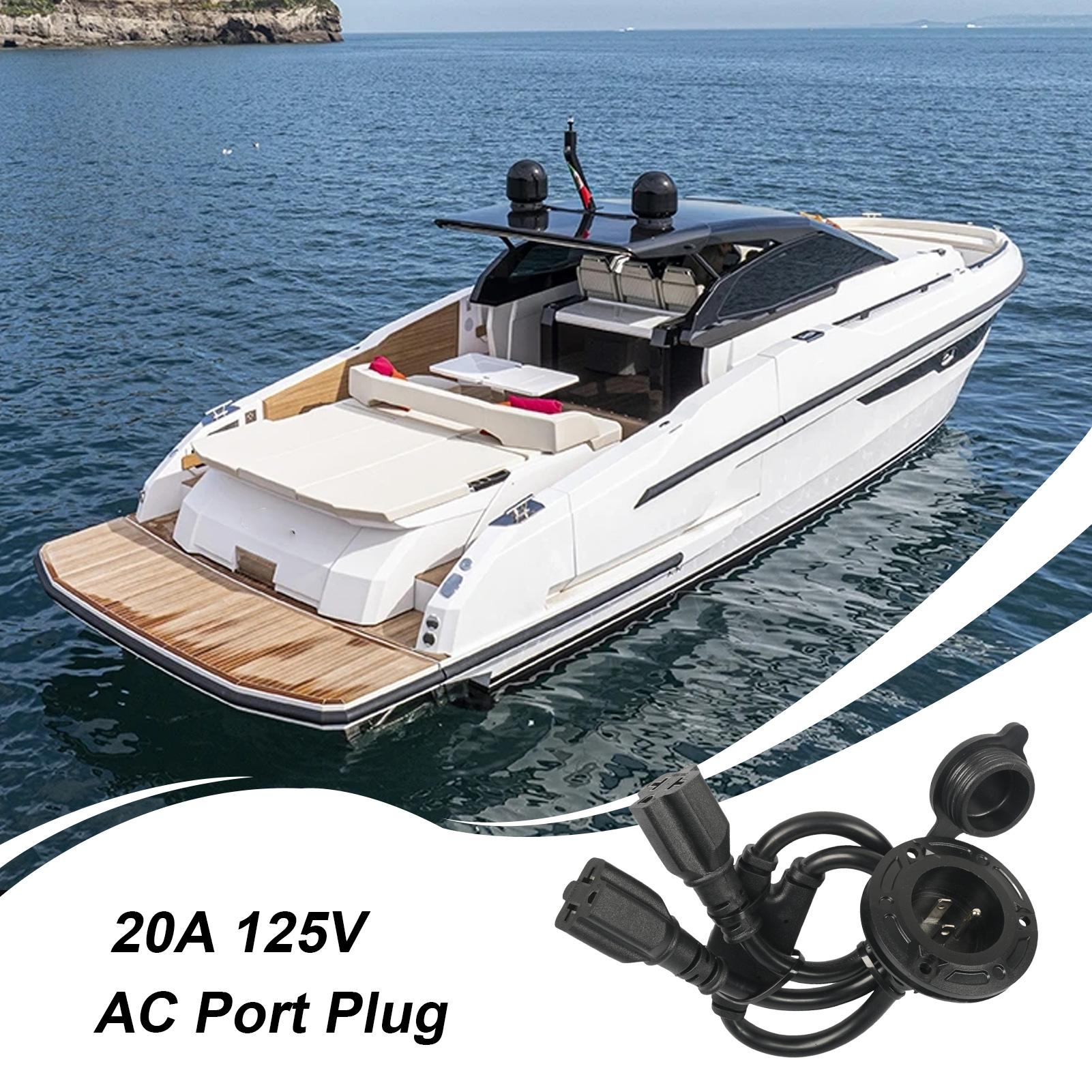 US Standard 125V RV Power Inle - Outdoor Power Outlet Install ulasan dan harga