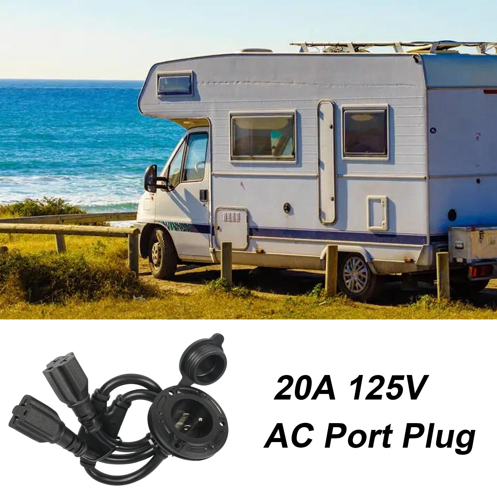 US Standard 125V RV Power Inle - Outdoor Power Outlet Install ulasan dan harga