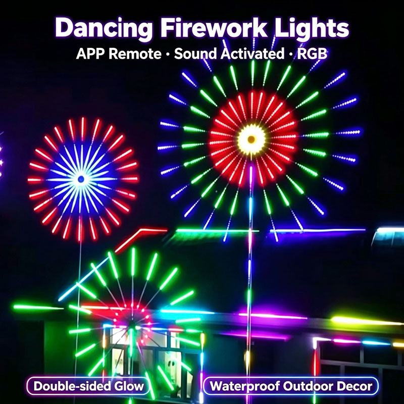 USB Powered RGBIC Firework LED - Outdoor Usb Power Strip ulasan dan harga