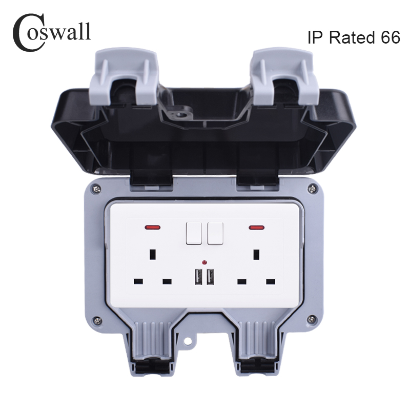 Coswall IP66 Weatherproof Wate - Power Switch Outdoor ulasan dan harga