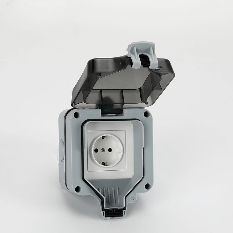 EU KR Outdoor Wall Waterproof  - Outdoor Power Inlet Box ulasan dan harga