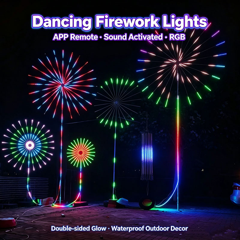 USB Powered RGBIC Firework LED - Outdoor Usb Power Strip ulasan dan harga