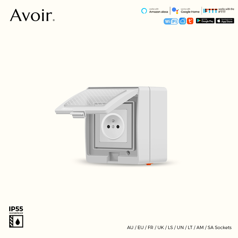 Avoir Tuya Smart Waterproof Wi - Outdoor Power Outlet Not Working ulasan dan harga