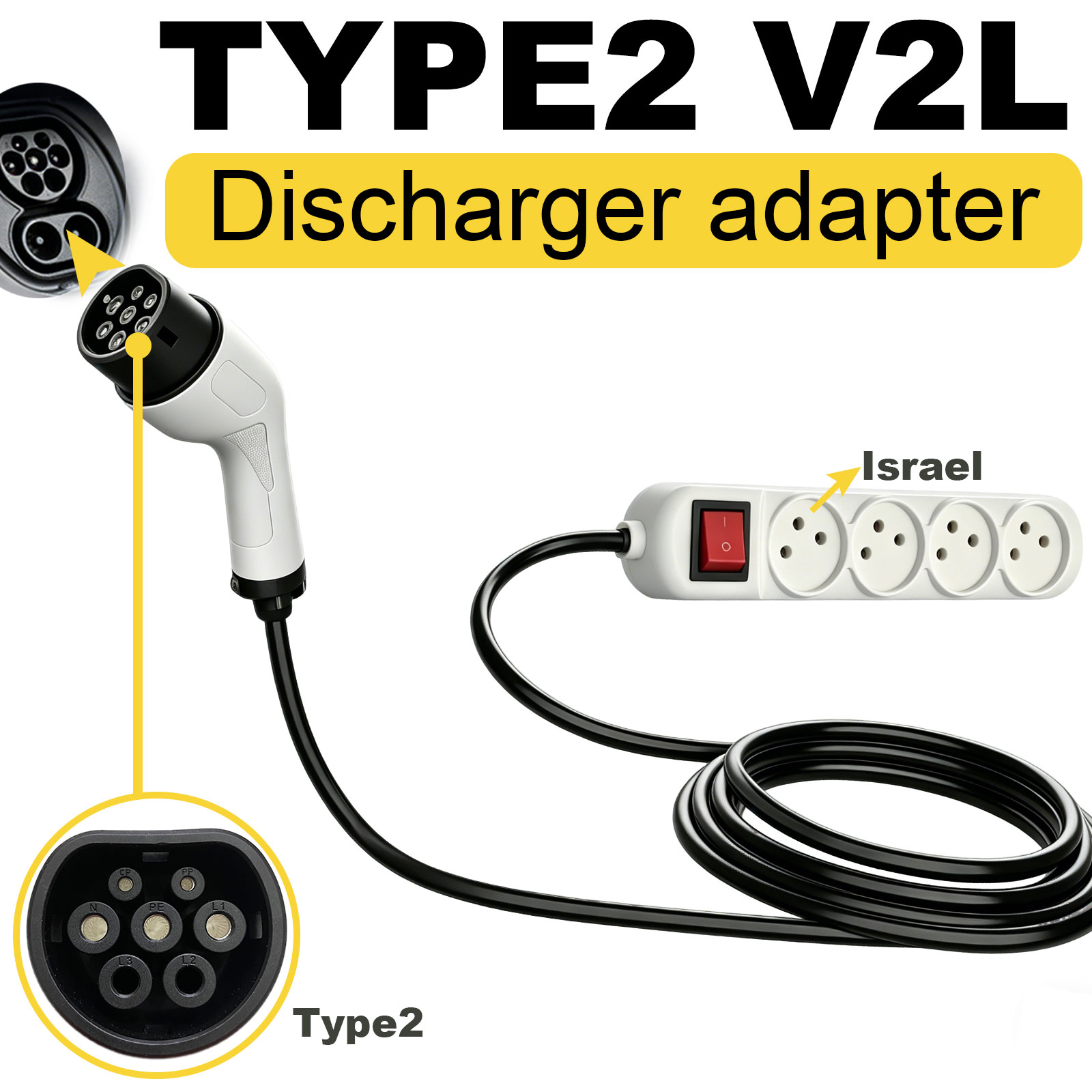 Type2 V2L Discharge Adapter Is - Outdoor Power Station ulasan dan harga