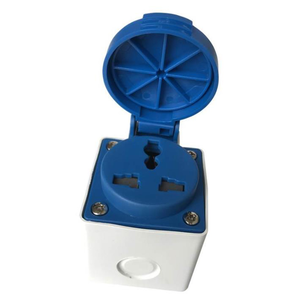 Blue IP54 10A/16A 220V Multifu - Outdoor Power Inlet Box ulasan dan harga