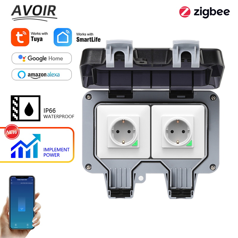 Avoir Tuya Zigbee Electrical S - Outdoor Power Inlet Box ulasan dan harga