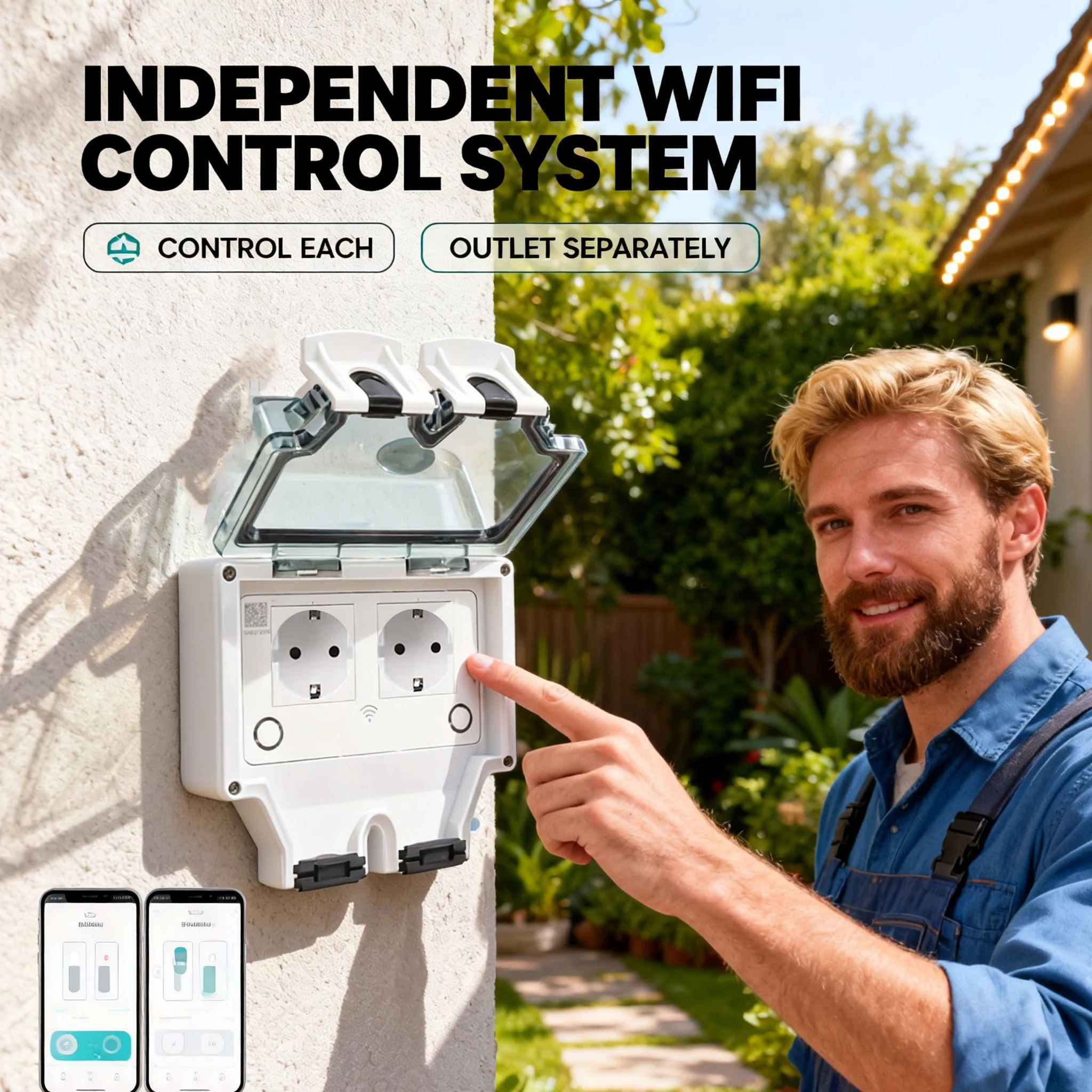 Tuya Waterproof Electrical Wal - Outdoor Power Inlet Box ulasan dan harga