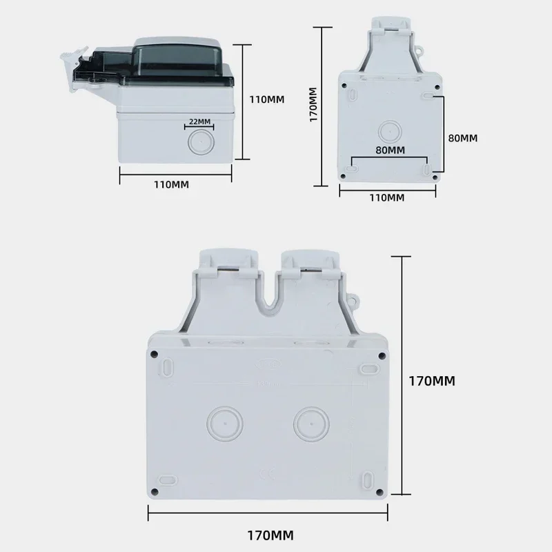 Tuya Waterproof Electrical Wal - Outdoor Power Inlet Box ulasan dan harga