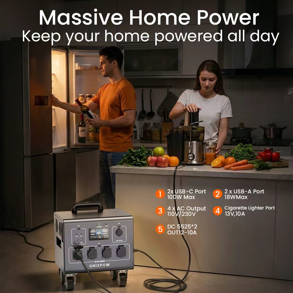 3000W Generator Portable Emerg - Outdoor Uninterruptible Power Supply ulasan dan harga