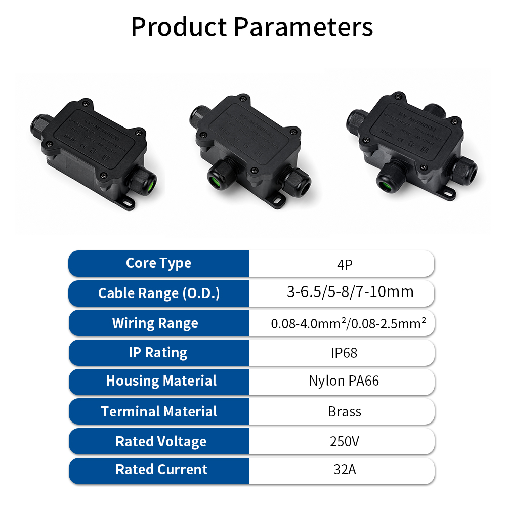 IP68 Waterproof Junction Box 2 - Outdoor Power Outlet Box ulasan dan harga