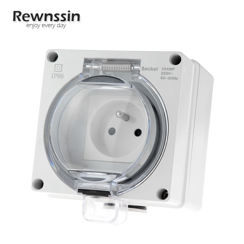 IP66 Waterproof Socket French  - Outdoor Power Inlet Box ulasan dan harga