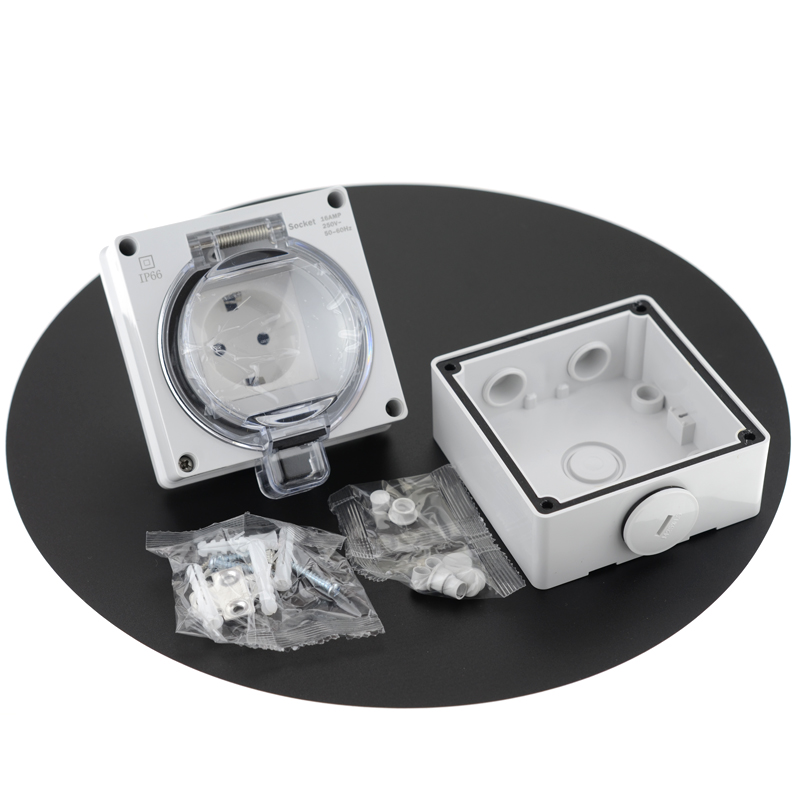 IP66 Waterproof Socket French  - Outdoor Power Inlet Box ulasan dan harga