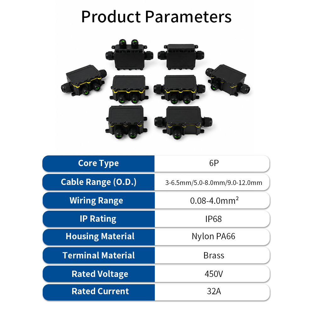 IP68 Waterproof Junction Box 2 - Outdoor Power Outlet Box ulasan dan harga
