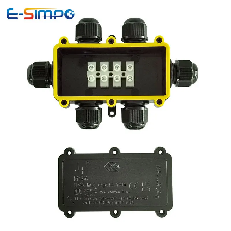 6Way 1IN5Out IP68 Underwater P - Outdoor Power Cable Junction Box ulasan dan harga