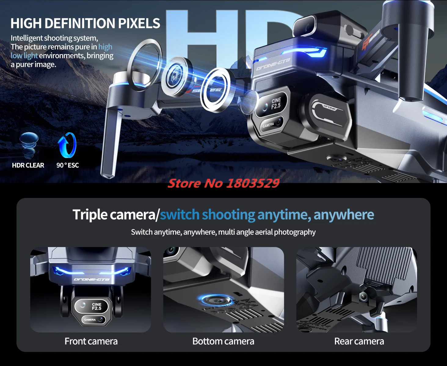 Optical Flow 8K Three Camera B - Outdoor Power Brush ulasan dan harga