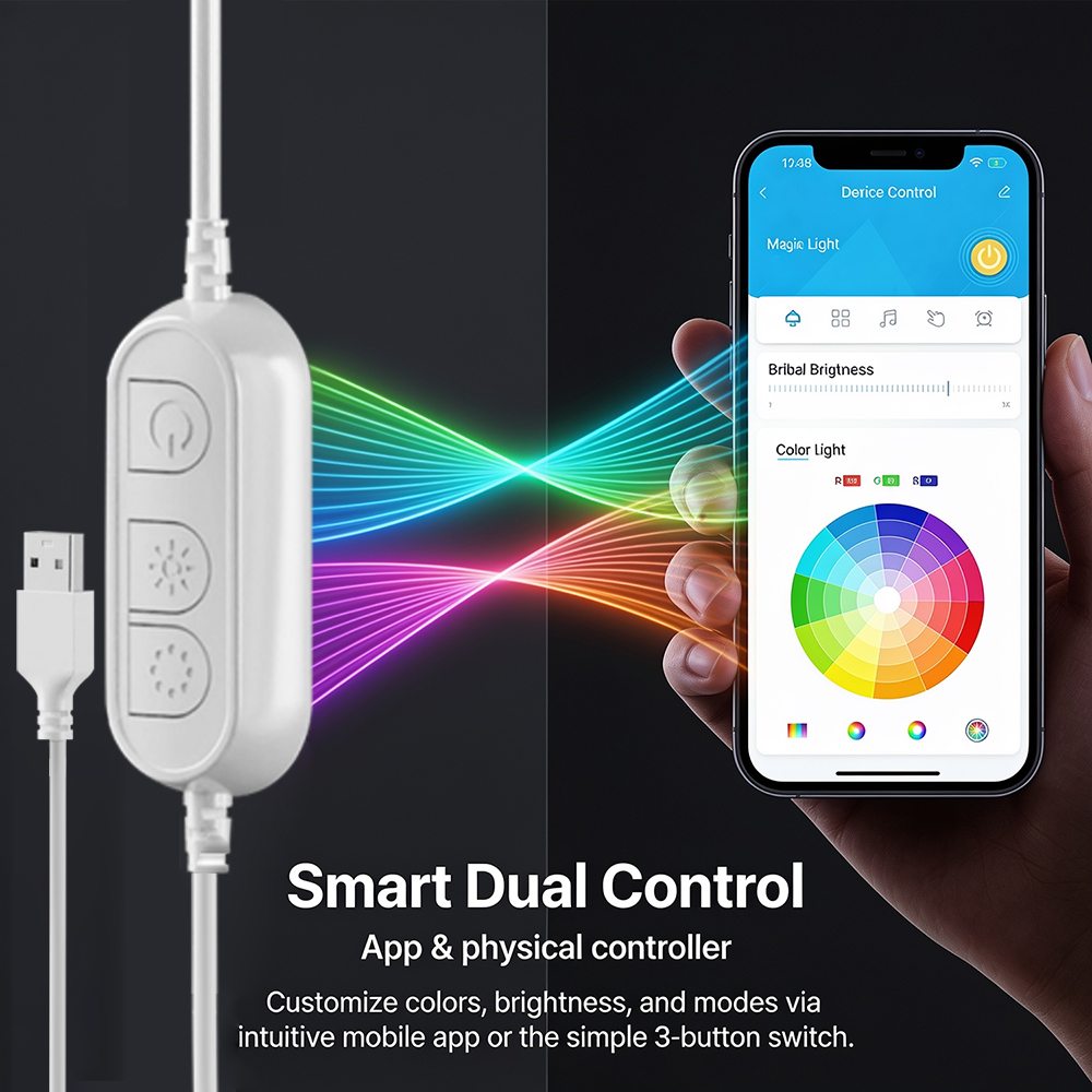 5M RGB Color Changing Neon Lig - Outdoor Usb Power Strip ulasan dan harga