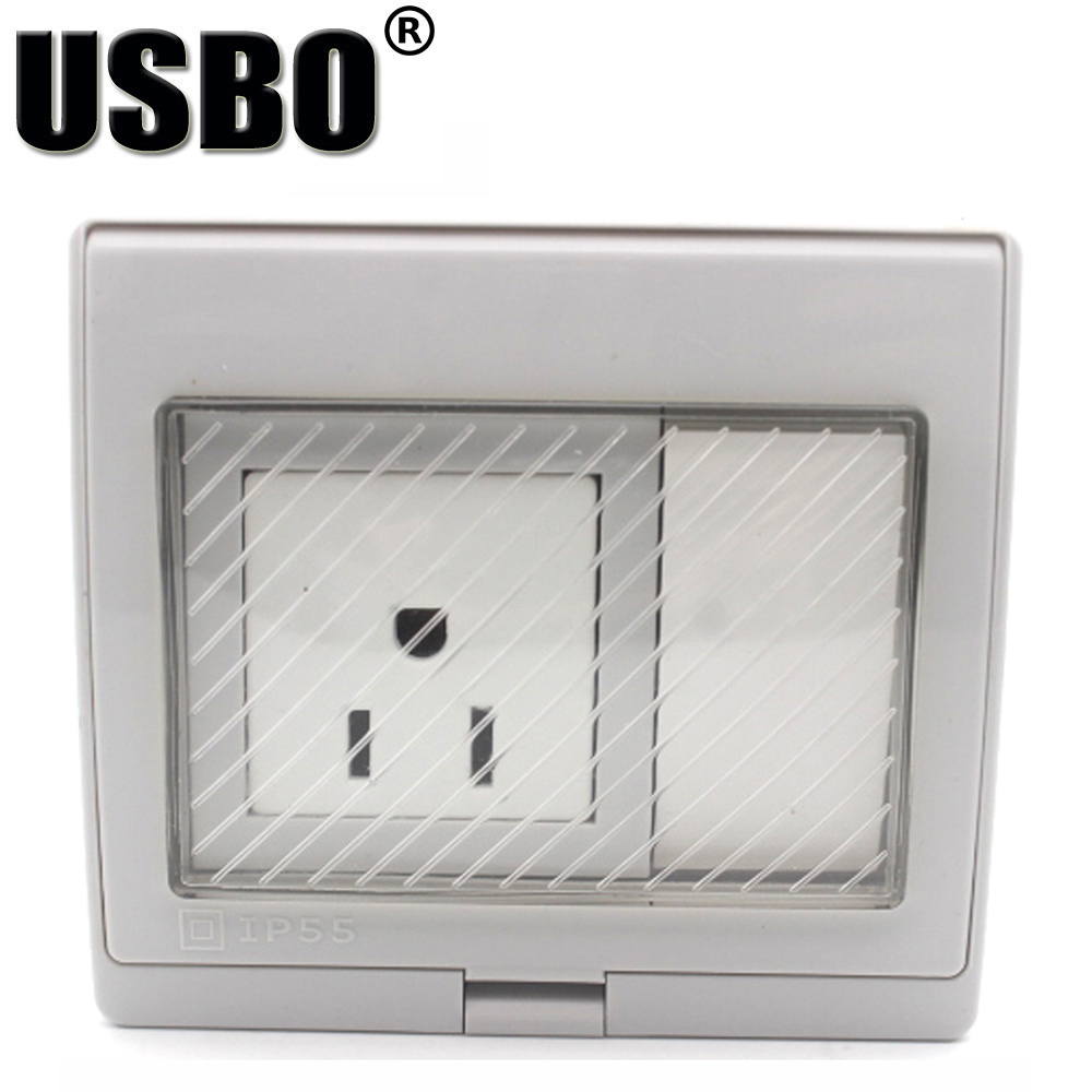White IP55 Outdoor Anti-UV Wal - Outdoor Power Inlet Box ulasan dan harga