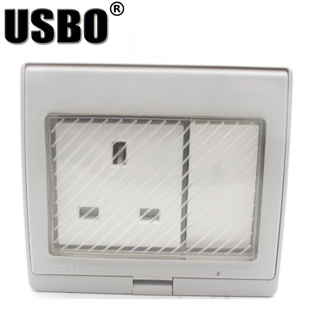 White IP55 Outdoor Anti-UV Wal - Outdoor Power Inlet Box ulasan dan harga