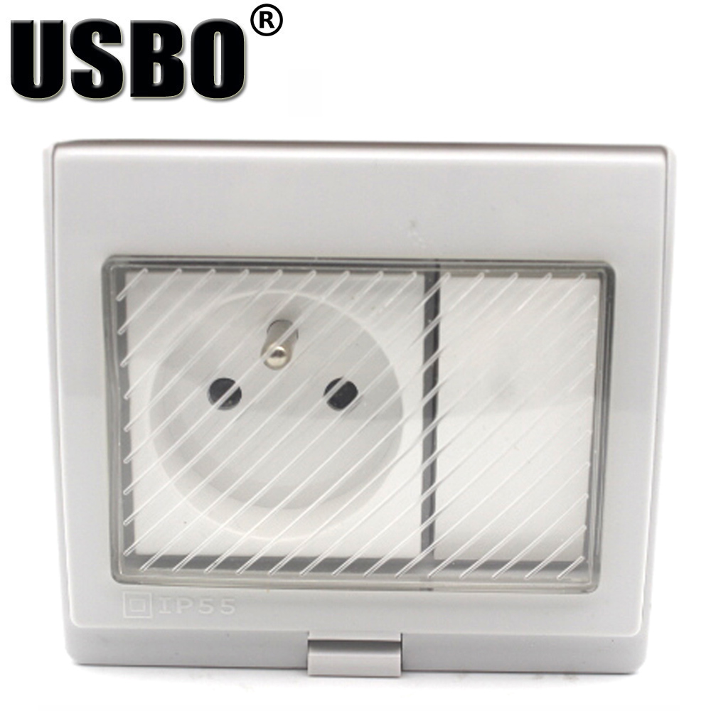 White IP55 Outdoor Anti-UV Wal - Outdoor Power Inlet Box ulasan dan harga