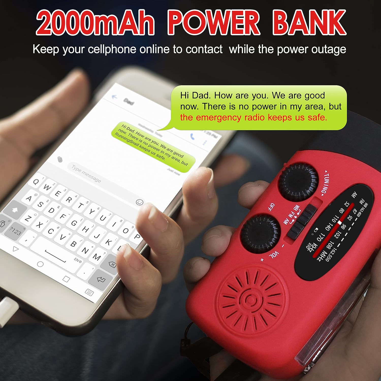 Portable Hand Crank Generator  - Outdoor Power Tool Kit ulasan dan harga