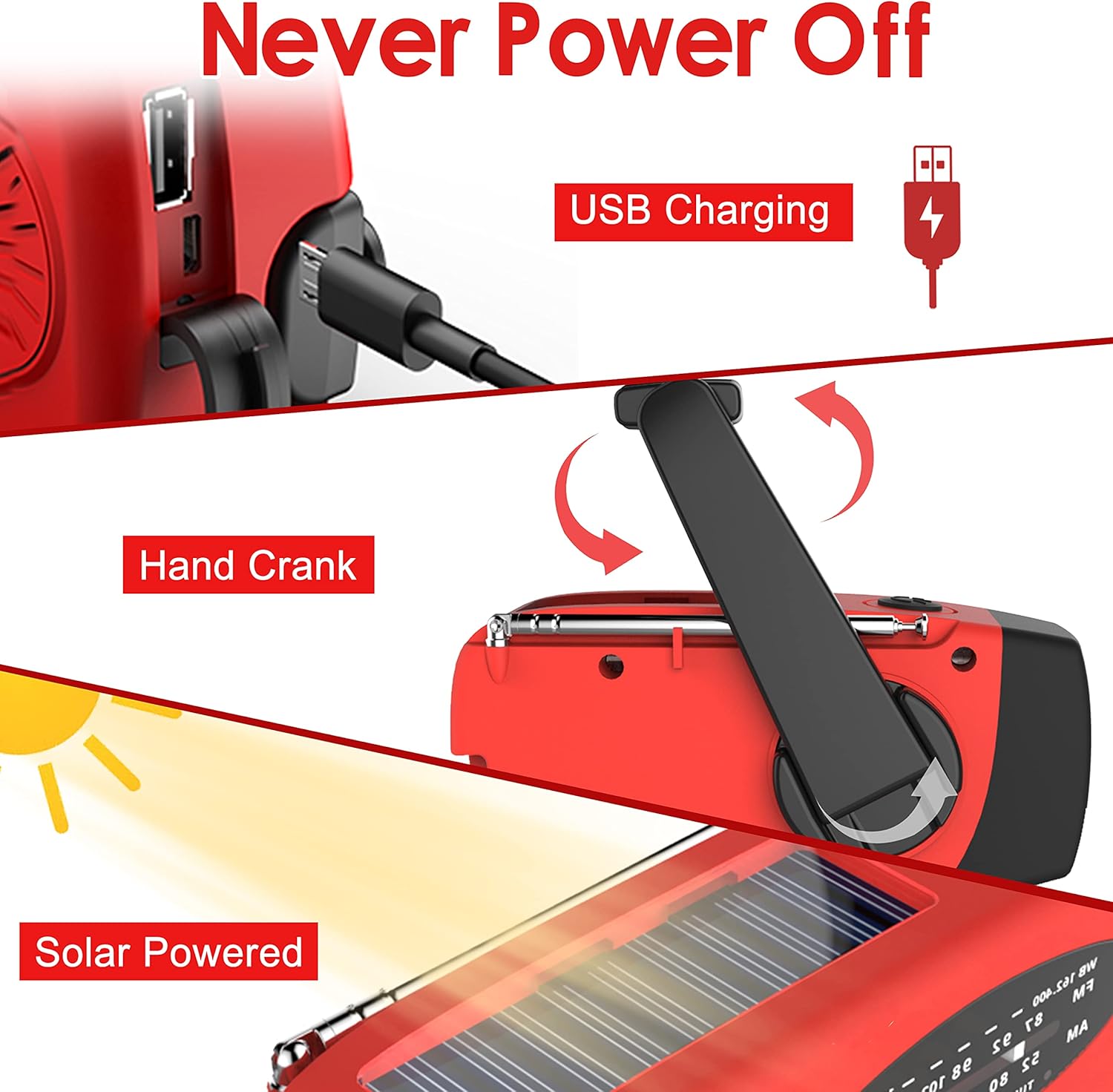 Portable Hand Crank Generator  - Outdoor Power Tool Kit ulasan dan harga